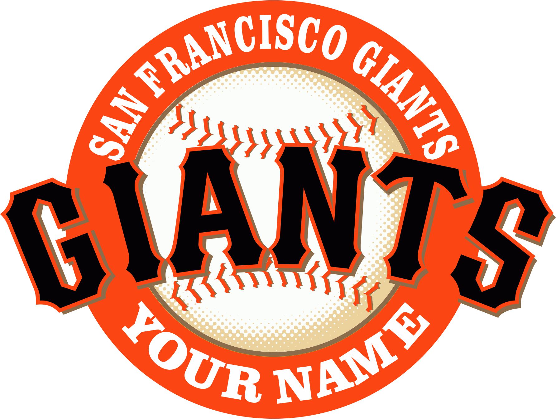 San Francisco Giants Customized Logo vinyl decal